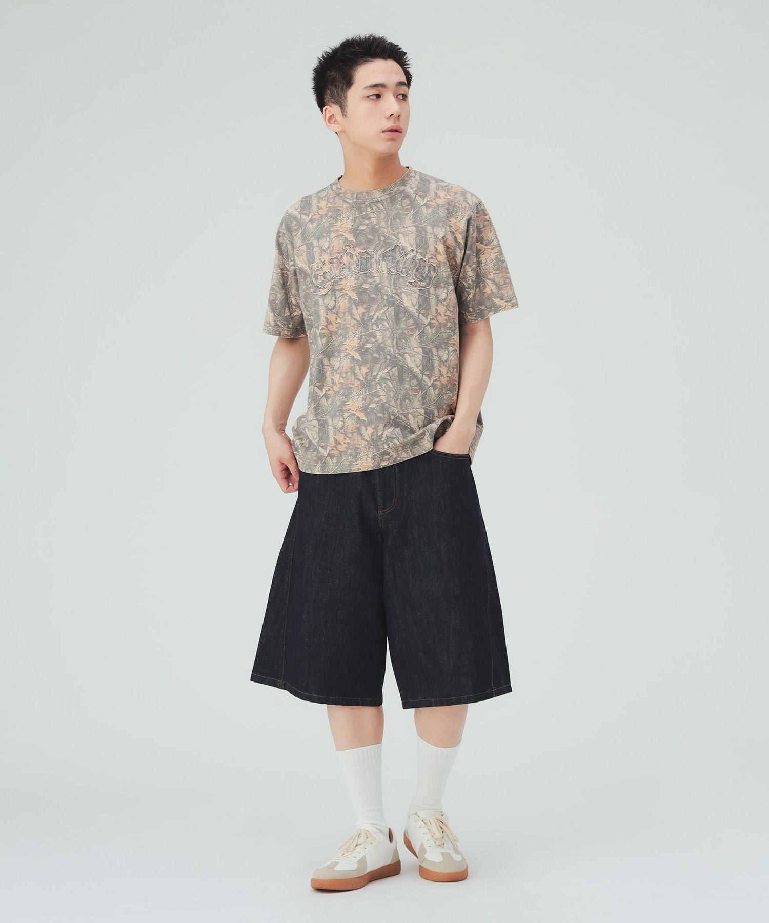 MEN 【7/16値下げ】アップリケ ウォッシュ クルーネック Tシャツ ビームス ハート トップス カットソー・Tシャツ ブラック