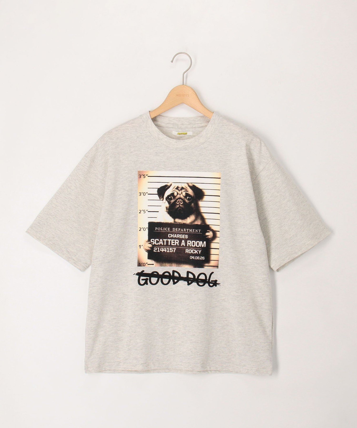 【FREDYMAC/フレディマック】【POLICE DEPARTMENT】度詰め天竺 ショートスリーブTEE フレディ アンド グロスター トップス カットソー・Tシャツ グレー ホワイト