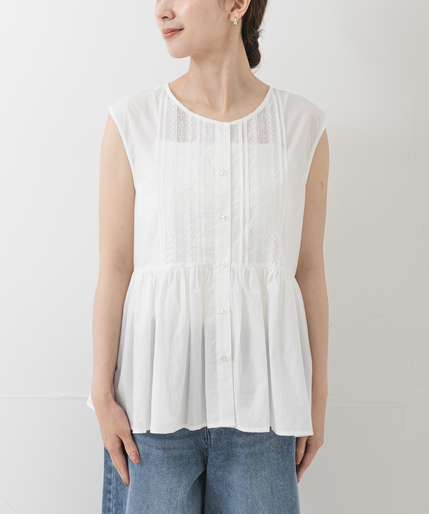 Picchi Nia PRESSED WHITE アーバンリサーチ トップス シャツ・ブラウス ホワイト