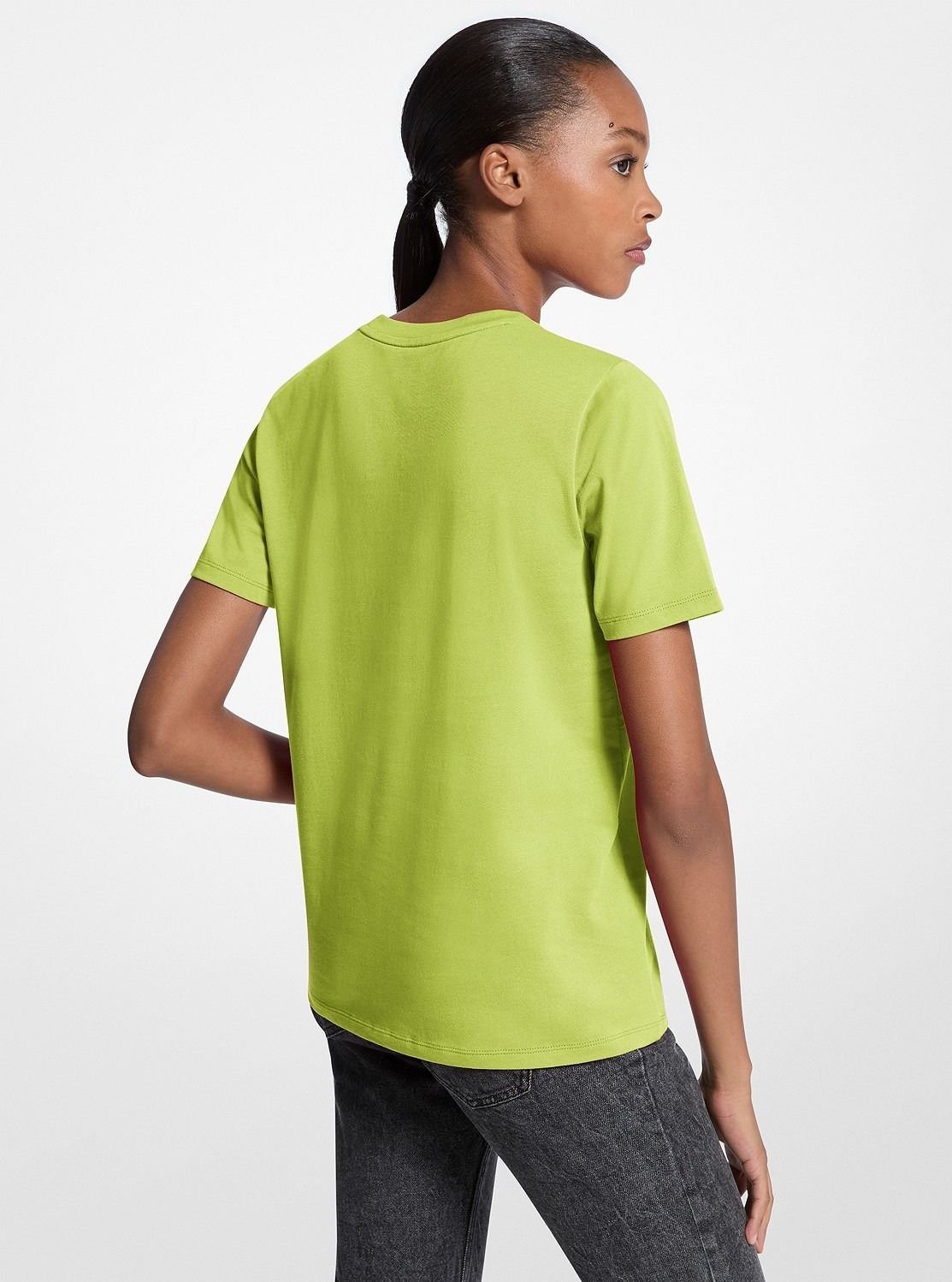KORS シークイン クラシック Tシャツ マイケルコース マイケル・コース トップス カットソー・Tシャツ グリーン