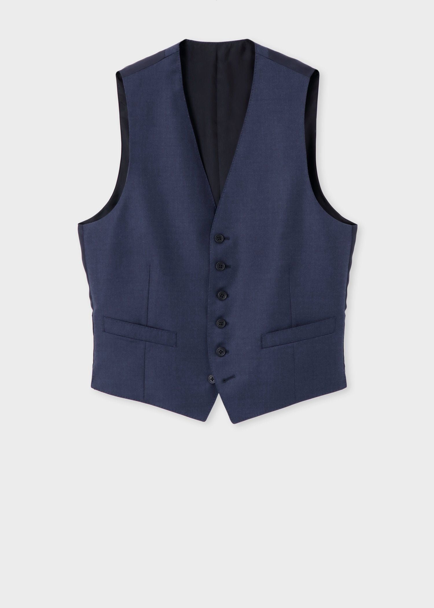 Paul Smith 6Bベスト ポール・スミス トップス ベスト・ジレ ネイビー ブルー ブラック【送料無料】