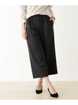 【SALE/50%OFF】pink adobe 【WEB限定LL/3Lサイズあり】【裏起毛】あったかワイドパンツ ピンクアドベ パンツ/ジーンズ クロップド/半端丈パンツ ホワイト ブラック グレー