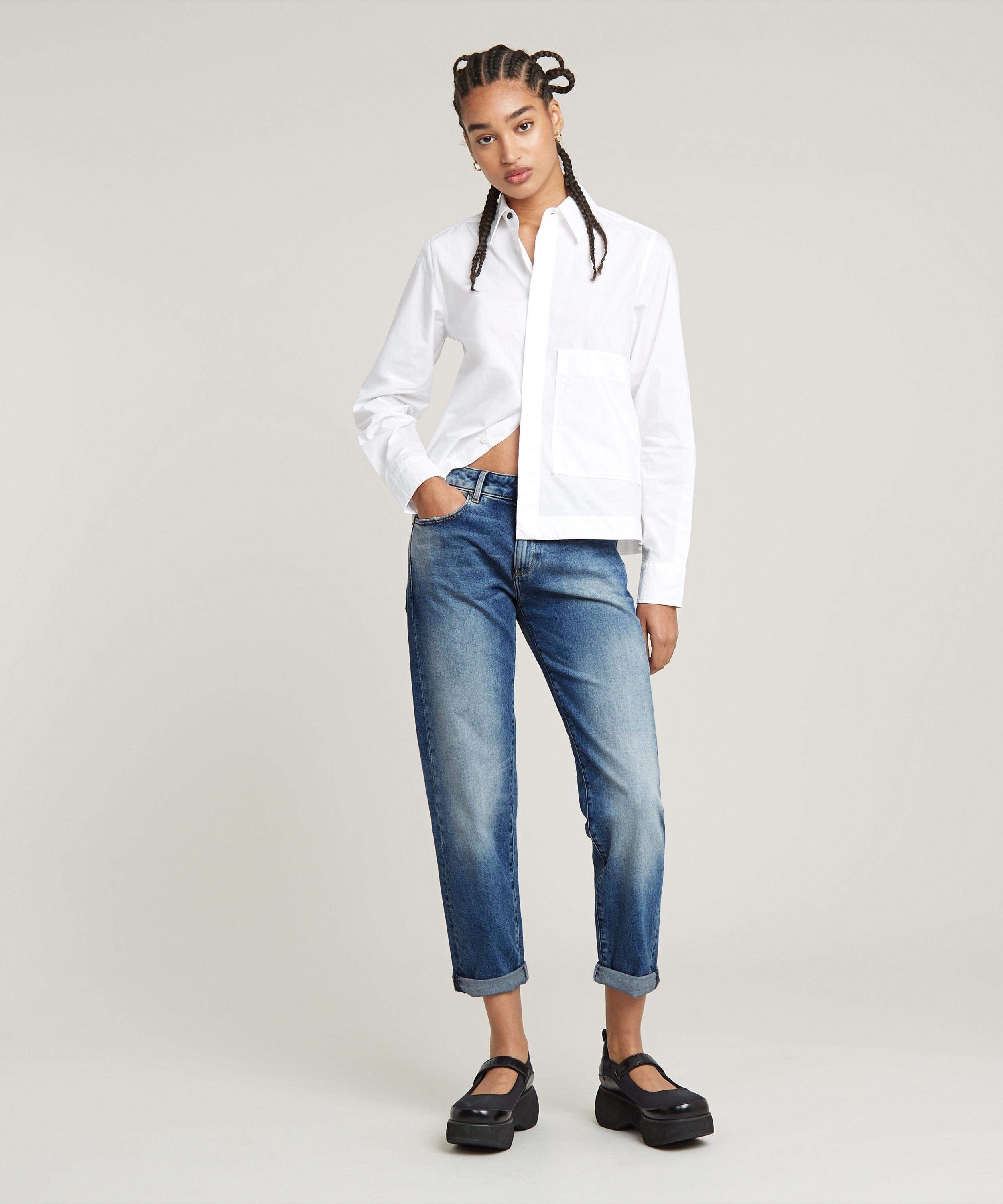 【公式ショップ】KATE BOYFRIEND JEANS/リラックステーパードジーンズ ジースターロゥ パンツ ジーンズ・デニムパンツ ブルー