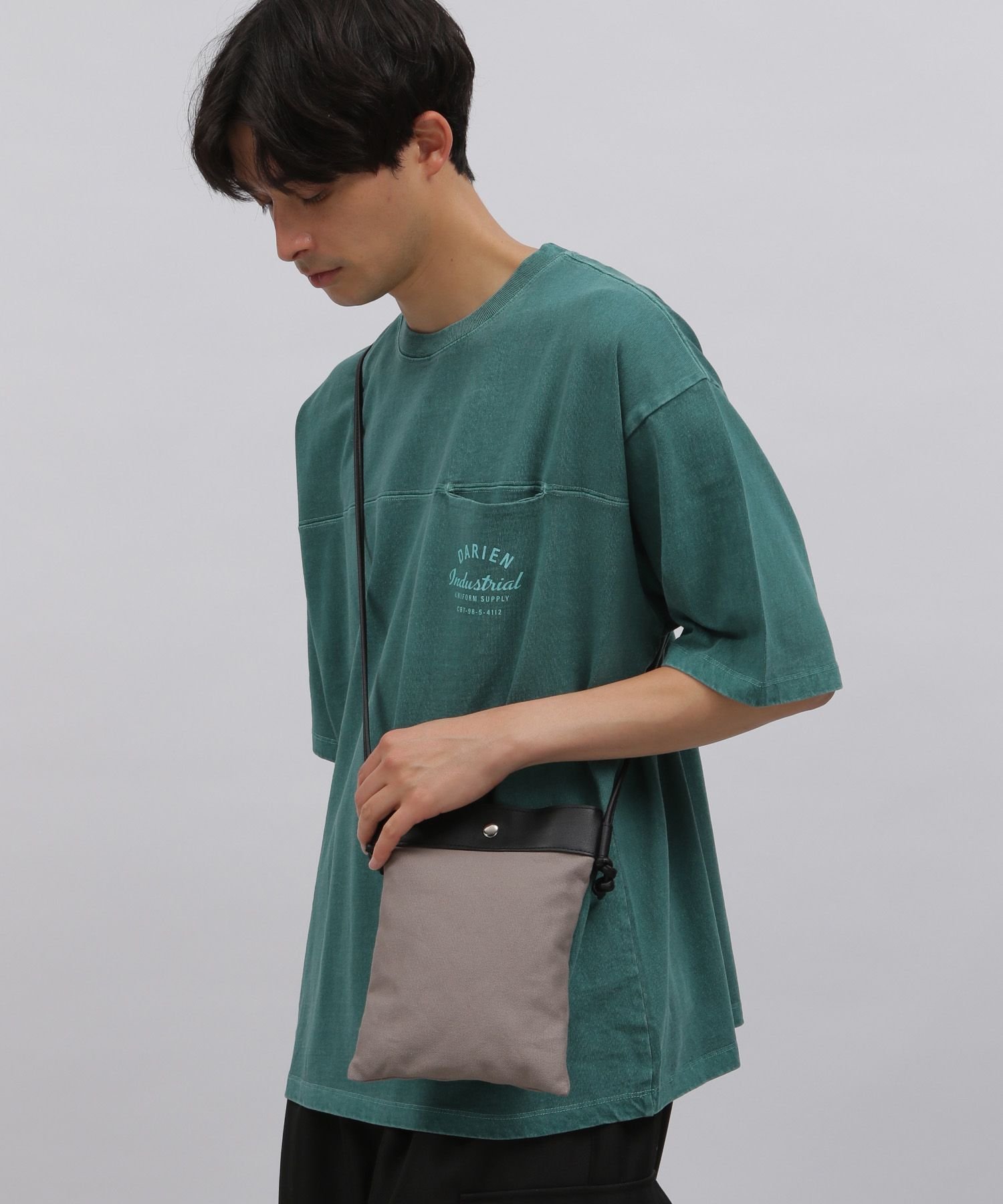 【SALE／49%OFF】LAKOLE FLXキャンバスミニショルダー ラコレ バッグ ショルダーバッグ ブラウン ブラック グレー