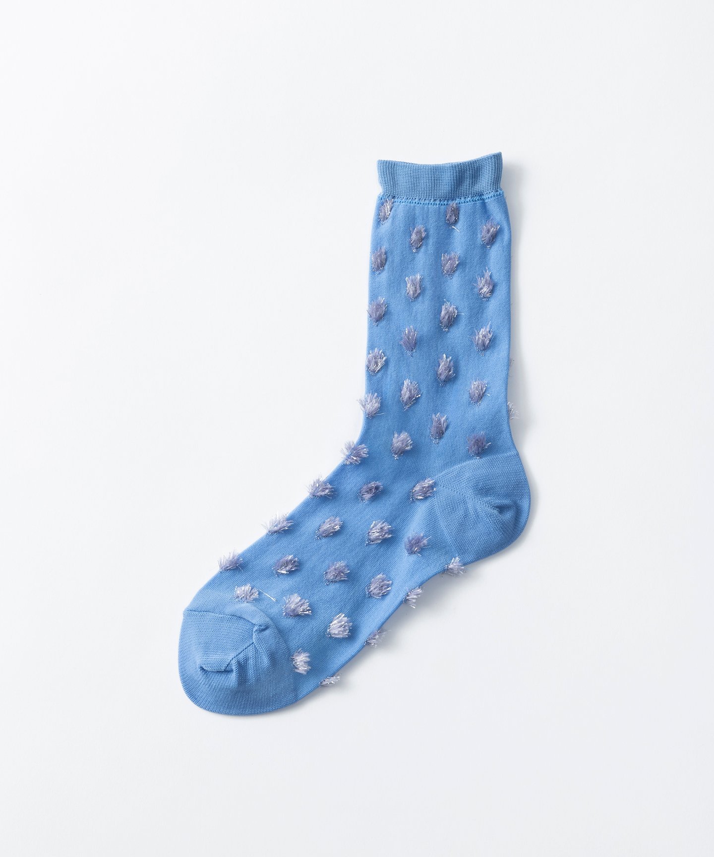 TRICOTE DOT FUR SOCKS トリコテ 靴下・レッグウェア 靴下 ホワイト ネイビー ピンク ブラウン