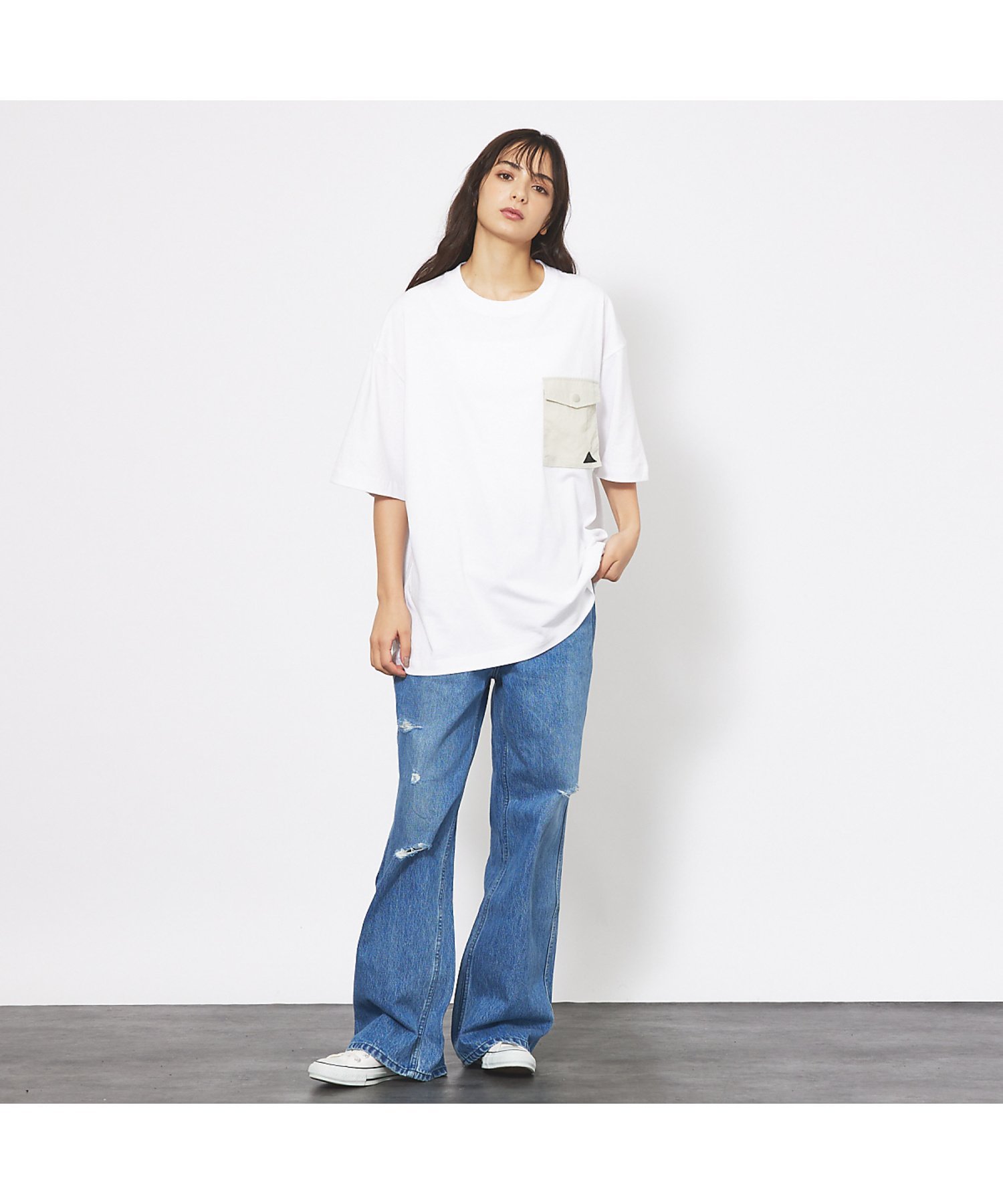 【KELTY/ケルティー】Urban Pocket T-shirt/USAコット アバハウス トップス カットソー・Tシャツ ブラック ホワイト