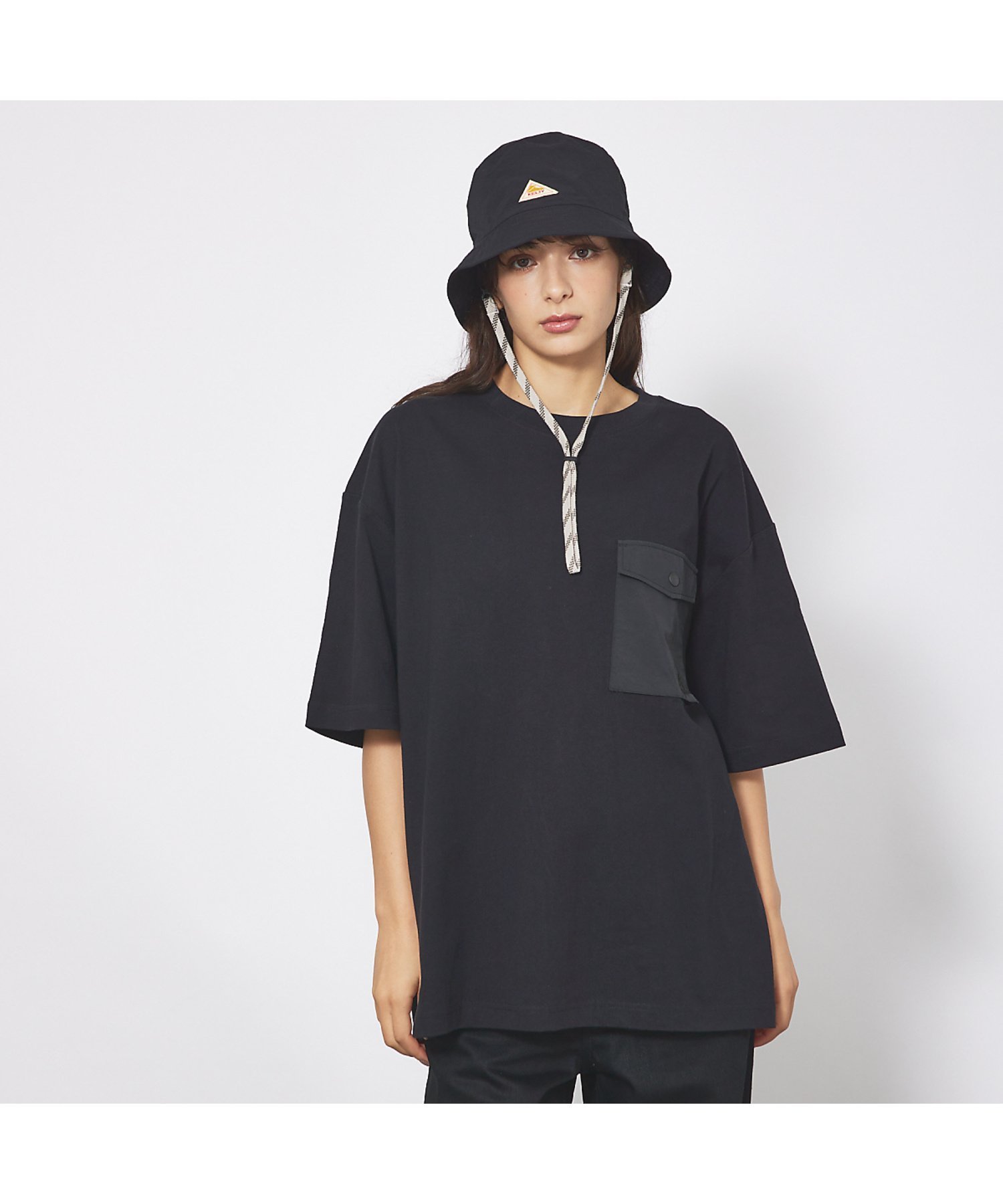 【KELTY/ケルティー】Urban Pocket T-shirt/USAコット アバハウス トップス カットソー・Tシャツ ブラック ホワイト