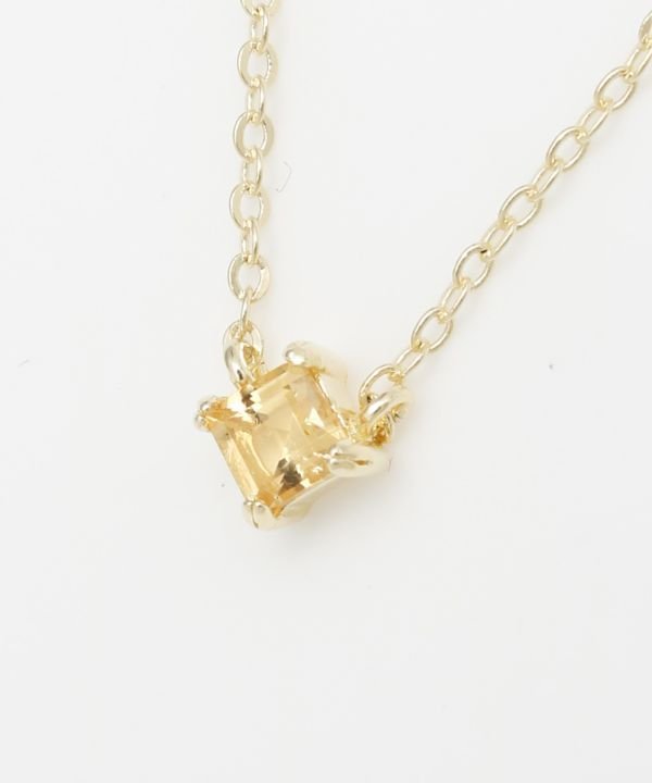岩座 【岩座】菱石ネックレス[シトリン] アミナコレクション アクセサリー・腕時計 ネックレス イエロー