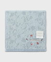 LAURA ASHLEY HOME ローザリンド柄 刺繍タオルハンカチ ローラ アシュレイ ファッション雑貨 ハンカチ・ハンドタオル ピンク ブルー ホワイト