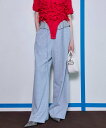 MAISON SPECIAL Waist Ruffle Sweatpants メゾンスペシャル パンツ ジャージ・スウェットパンツ レッド ホワイト グレー【送...