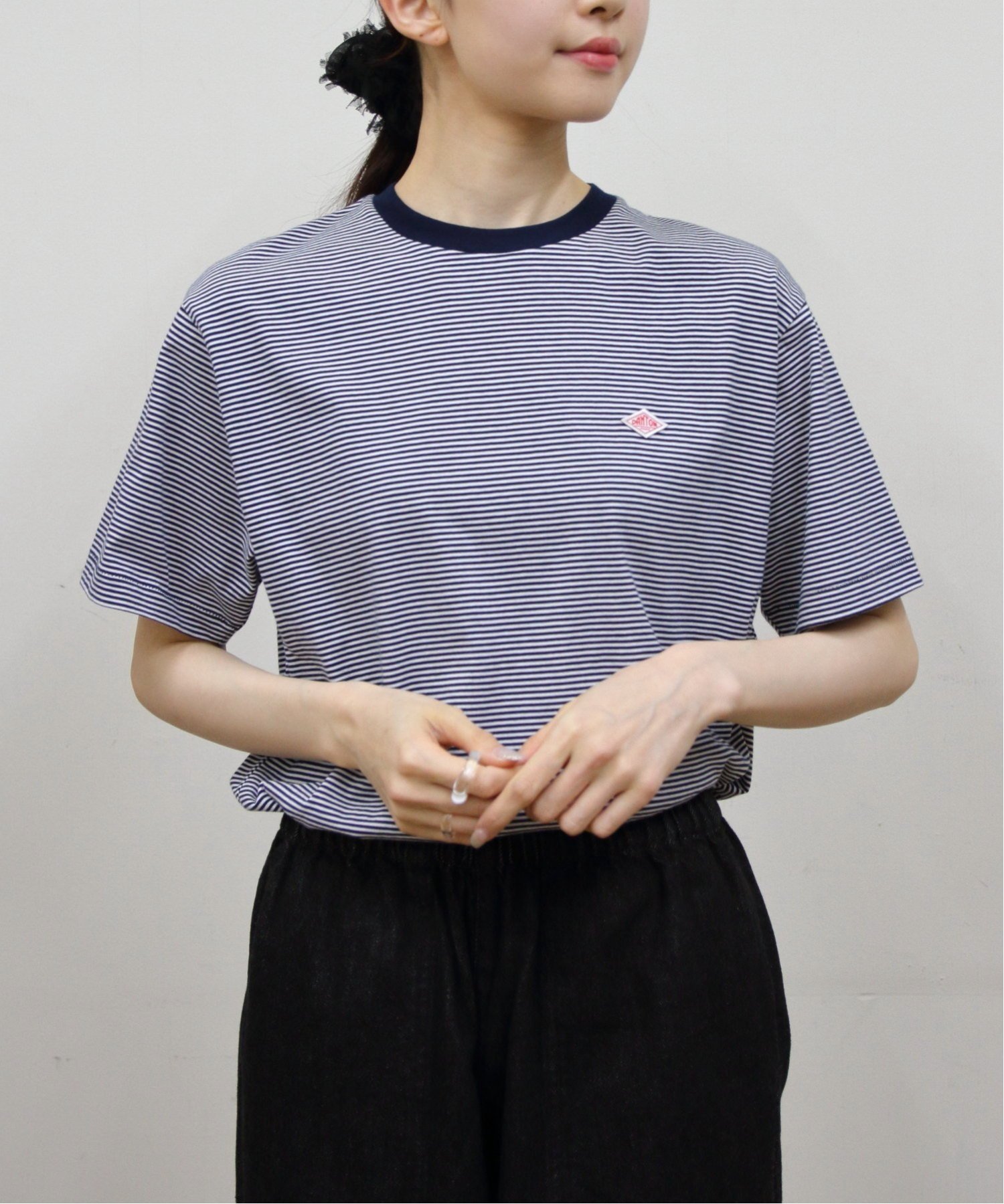 DANTON / ダントン コットンポリエステルボーダーTEE DT-C0195 CVT ステップス トップス カットソー・Tシャツ ベージュ ネイビー レッド グリーン イエロー