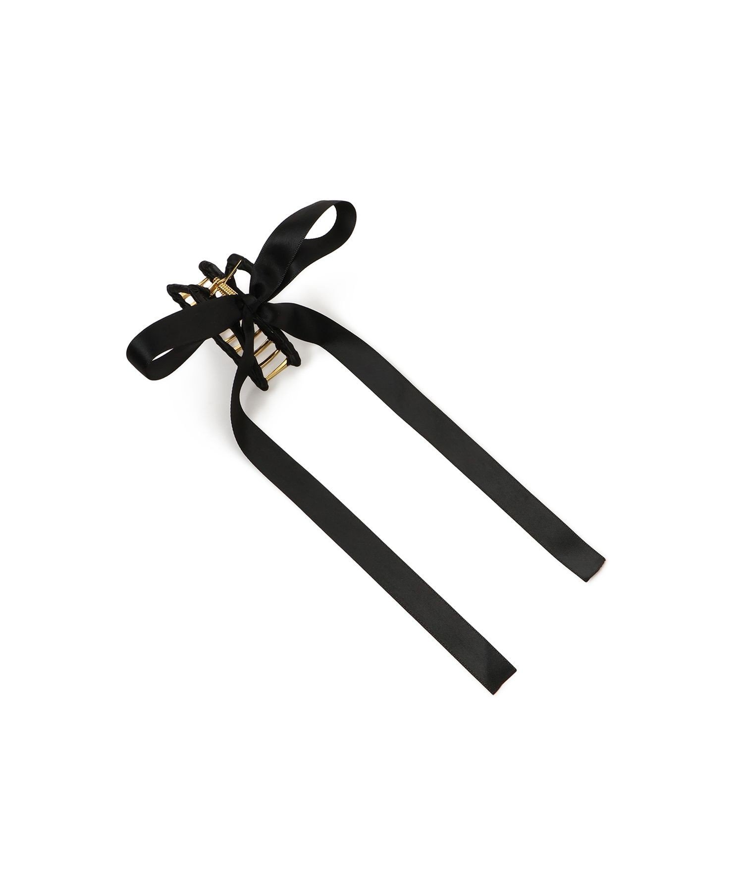 【SALE／40%OFF】ROPE' PICNIC PASSAGE サテンリボンヘアバンスクリップ ロペピクニック ヘアアクセサリー バレッタ・ヘアクリップ・ヘアピン ブラック ブラウン