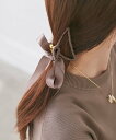 ROPE' PICNIC PASSAGE サテンリボンヘアバンスクリップ ロペピクニック ヘアアクセサリー バレッタ・ヘアクリップ・ヘアピン ブラック ブラウン