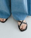 【SALE/40%OFF】URBAN RESEARCH CORSO ROMA, 9 STUDS SANDAL アーバンリサーチ シューズ・靴 サンダル ブラック...