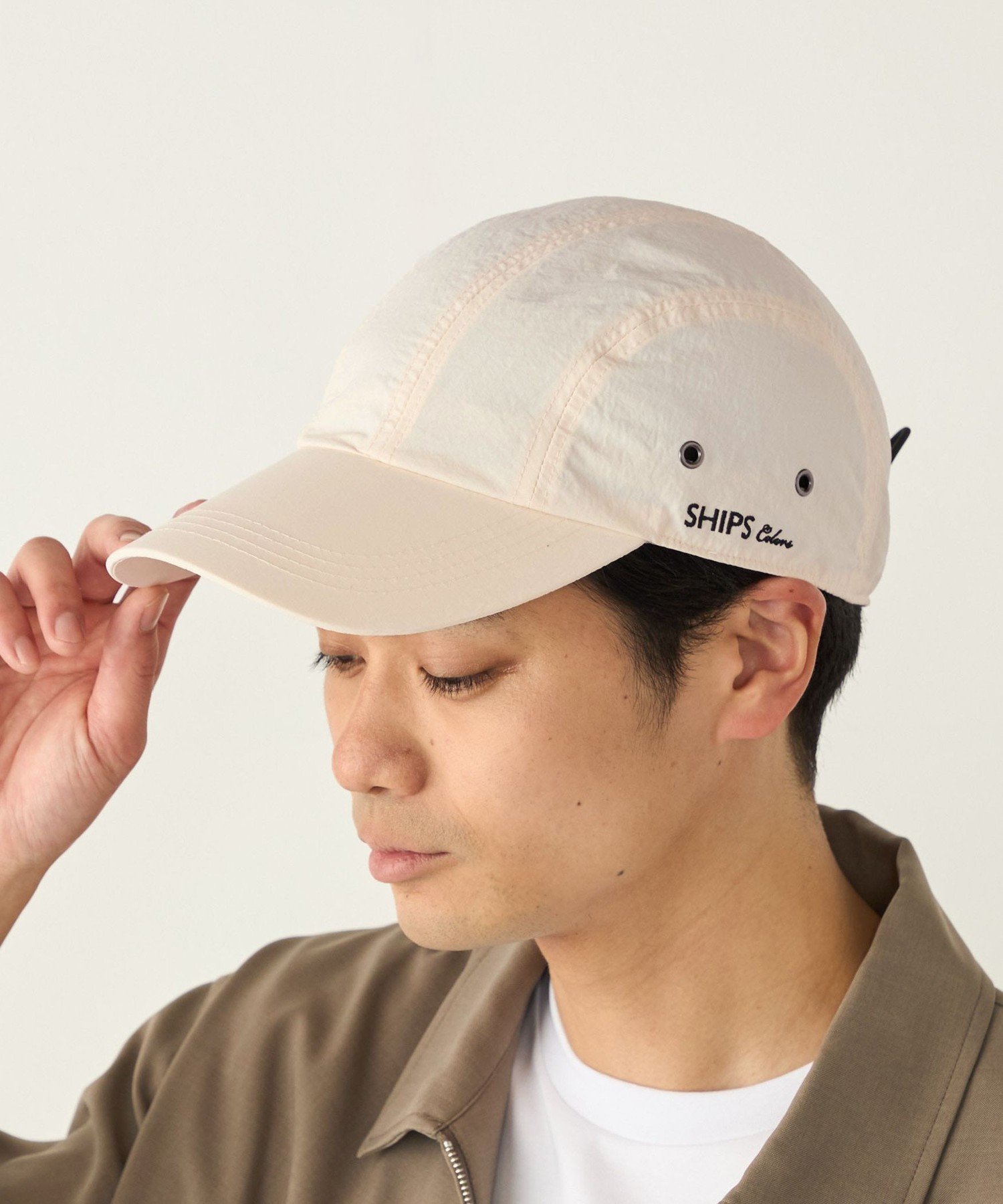 SHIPS Colors SHIPS Colors:＜UVカット・遮熱・吸水速乾＞ヒート シールド キャップ◇ シップス 帽子 キャップ ブラック ベージュ