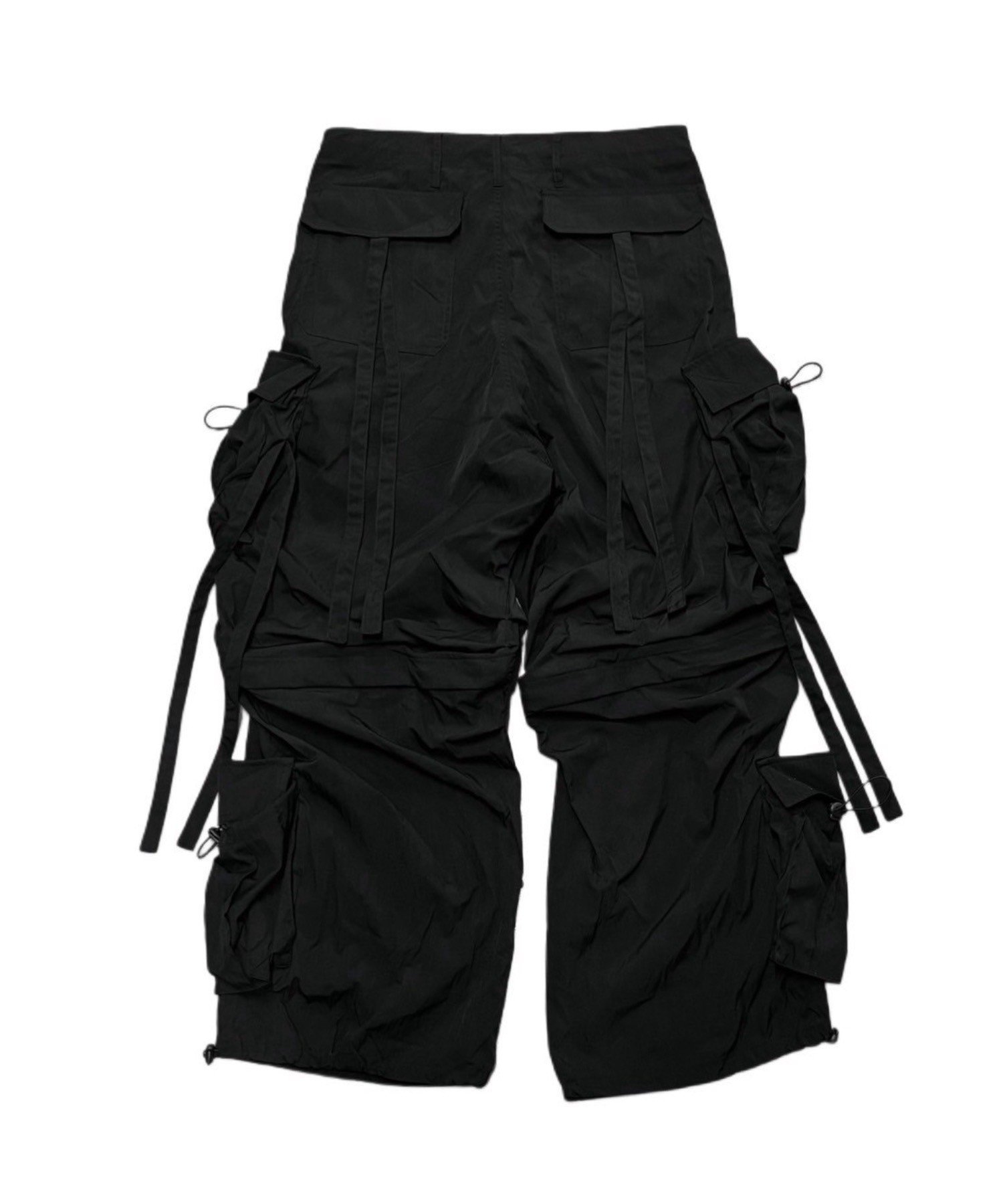 XU 【XU】2way nylon cargo pants ネバーマインドザエックスユー／チカシツプラス パンツ カーゴパンツ ブラック【送料無料】