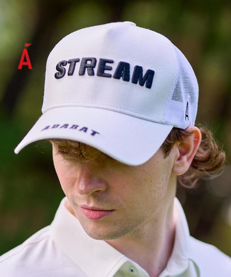 ADABAT STREAM STREAMメッシュキャップ アダバット 帽子 キャップ ホワイト ブラック レッド ネイビー【送料無料】