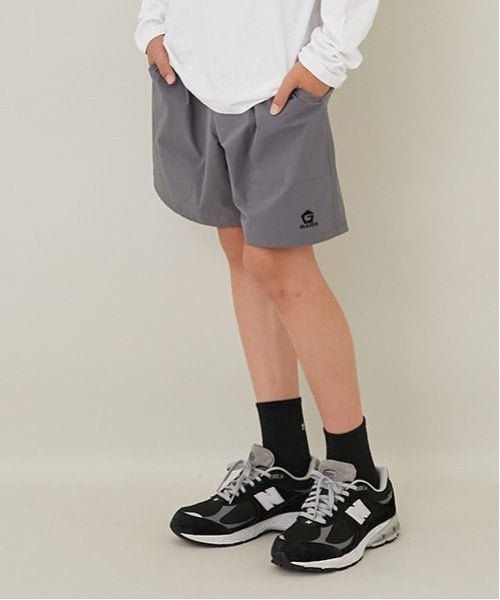 GLAZOS ポリリップ・ショーツ ナルミヤオンライン パンツ その他のパンツ カーキグリーン グレー