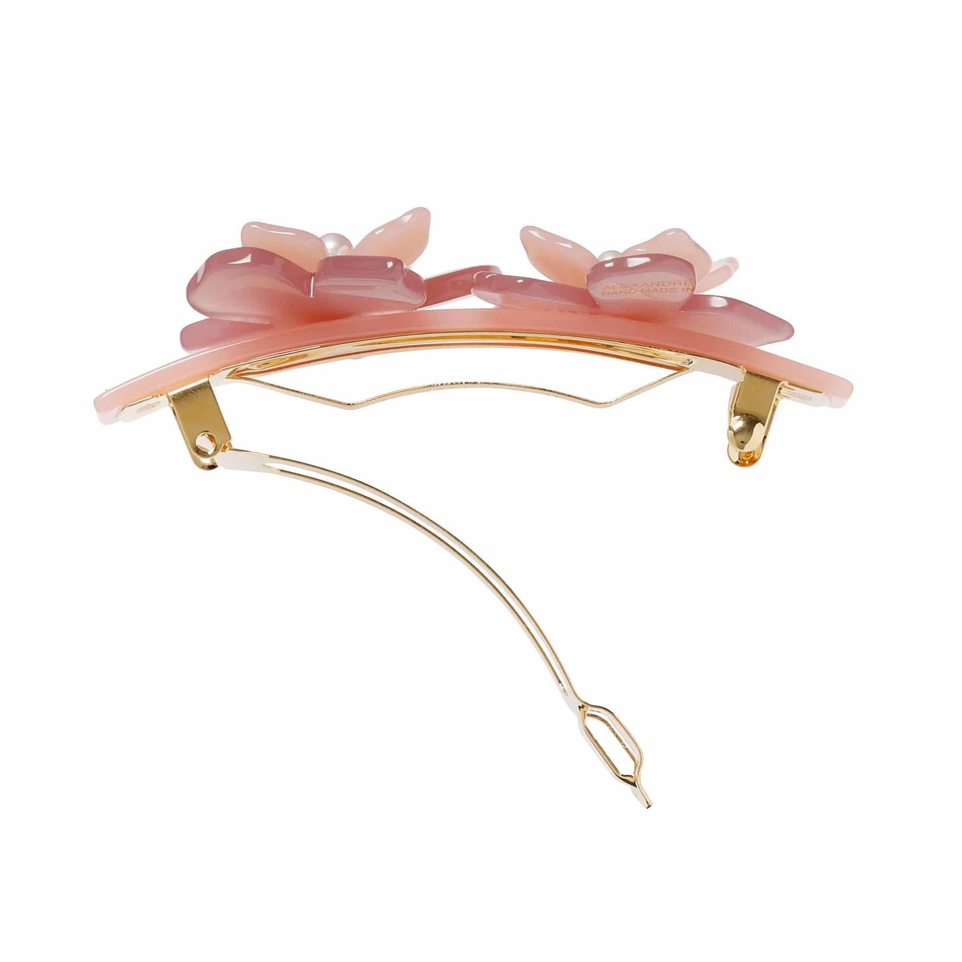ALEXANDRE DE PARIS バレッタ (8 cm) アレクサンドル ドゥ パリ ヘアアクセサリー バレッタ・ヘアクリップ・ヘアピン ピンク【送料無料】