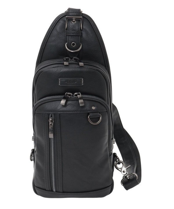 【SALE／20%OFF】MEN'S BIGI STYLE フェイクレザー ボディバッグ メンズ ビギ バッグ ショルダーバッグ ブラック グレー ネイビー【送料無料】