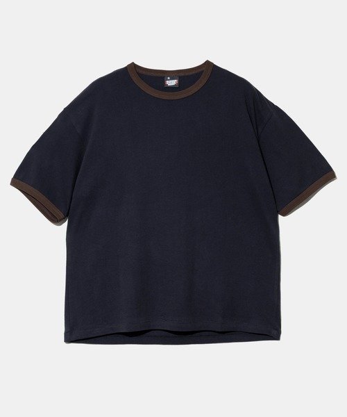 GSC MENS SELECT SCREEN STARS/スクリーンスターズ 甘編み天竺 RINGER TEE (MENS) ゴースローキャラバン トップス カットソー・Tシャツ グレー ホワイト