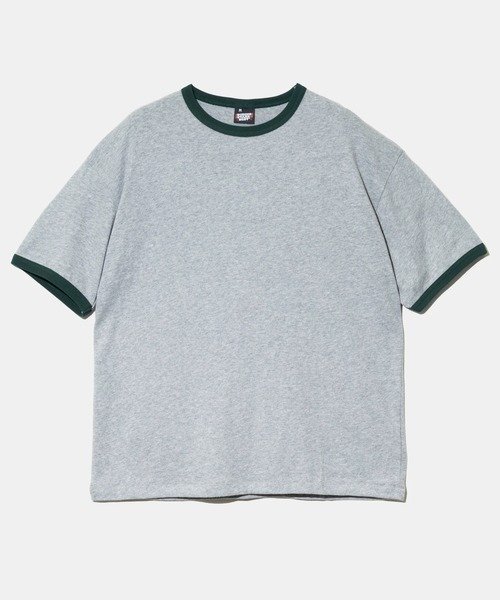 GSC MENS SELECT SCREEN STARS/スクリーンスターズ 甘編み天竺 RINGER TEE (MENS) ゴースローキャラバン トップス カットソー・Tシャツ グレー ホワイト