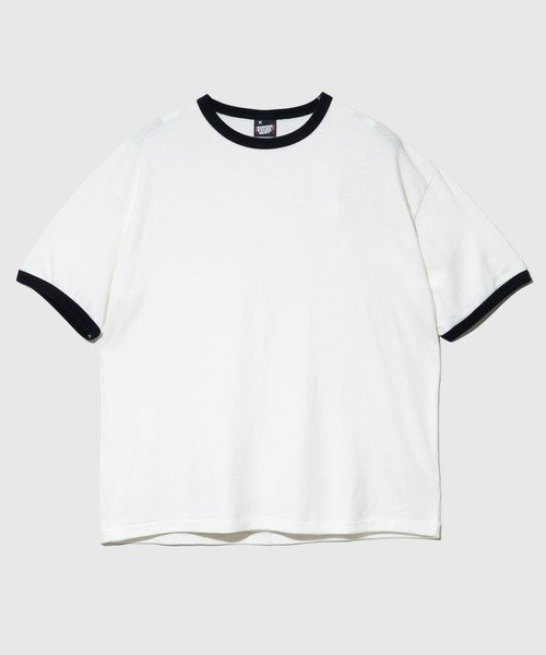 GSC MENS SELECT SCREEN STARS/スクリーンスターズ 甘編み天竺 RINGER TEE (MENS) ゴースローキャラバン トップス カットソー・Tシャツ グレー ホワイト