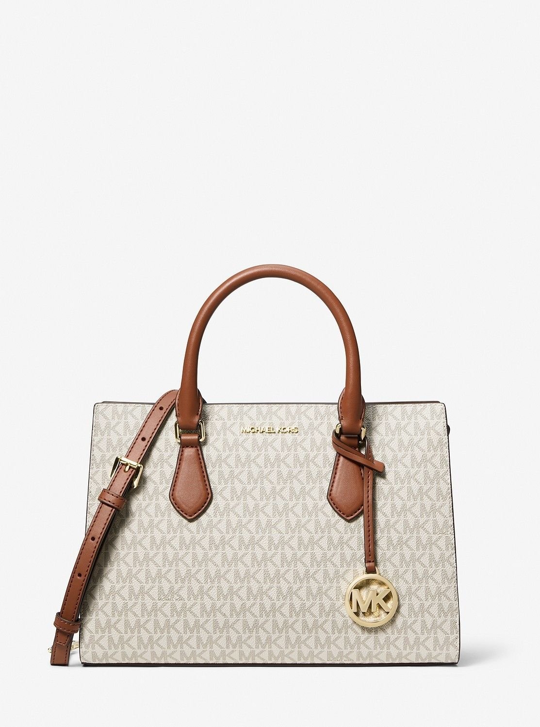 マイケルコース ハンドバッグ 【SALE／68%OFF】MICHAEL KORS SHEILA センタージップ サッチェル ミディアム - MKシグネチャー マイケルコース マイケル・コース バッグ ハンドバッグ ホワイト【送料無料】