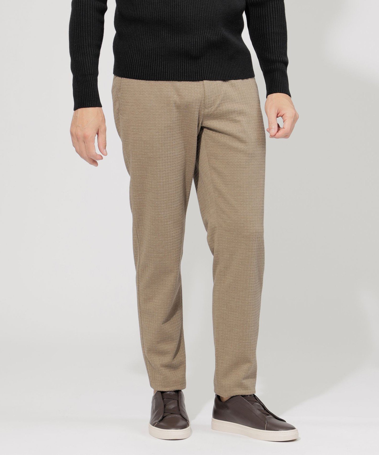 【SALE/50%OFF】EPOCA UOMO ハウンドトゥースジャカードパンツ エポカ パンツ その他のパンツ ブラック グリーン【送料無料】