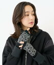 【SALE/50%OFF】GEORGES RECH ジャガードニットGRロゴグローブ ジョルジュ・レッシュ 福袋・ギフト・その他 その他 ブラック【送料無料】