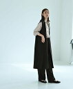 STYLE DELI 【Kana Oyama*BLK001】ロングジレ スタイルデリ トップス ベスト・ジレ ブラック ネイビー【送料無料】