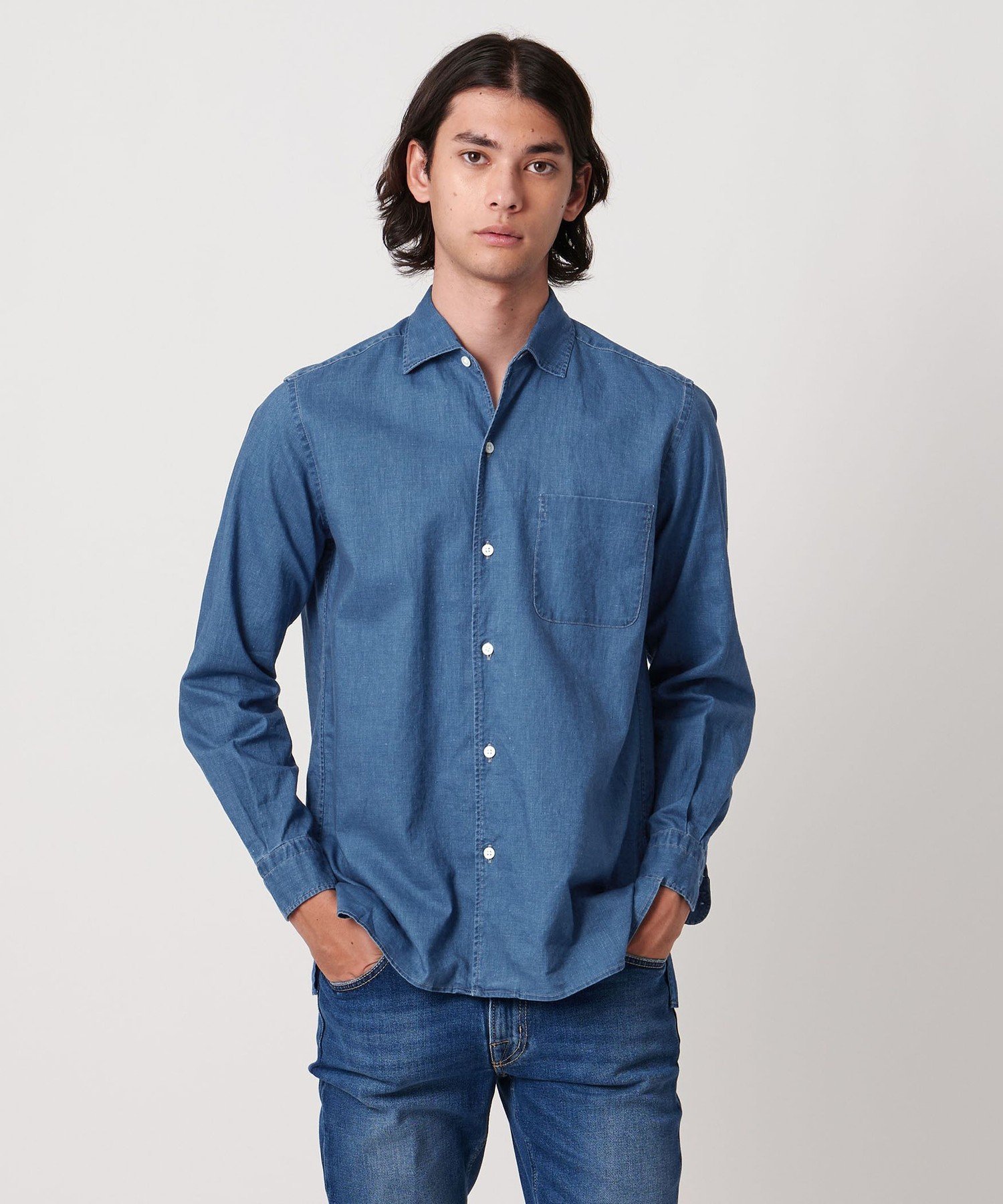 【SALE／30%OFF】UNITED ARROWS インディゴ 1ポケット シャツ ユナイテッドアローズ アウトレット トップス シャツ・ブラウス【送料無料】