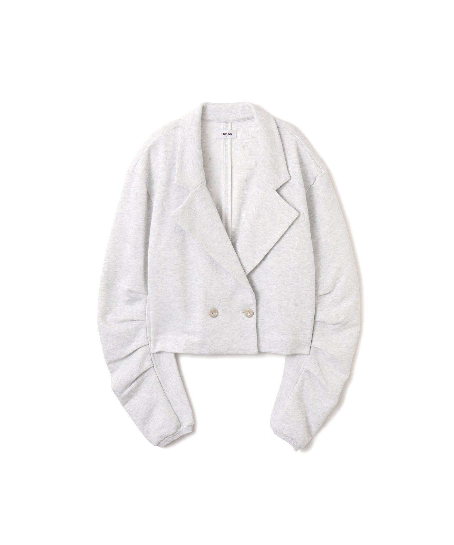 atmos pink atmos pink Jersey Cropped Jacket GRAY アトモス ジャケット・アウター その他のジャケット・アウター グレー