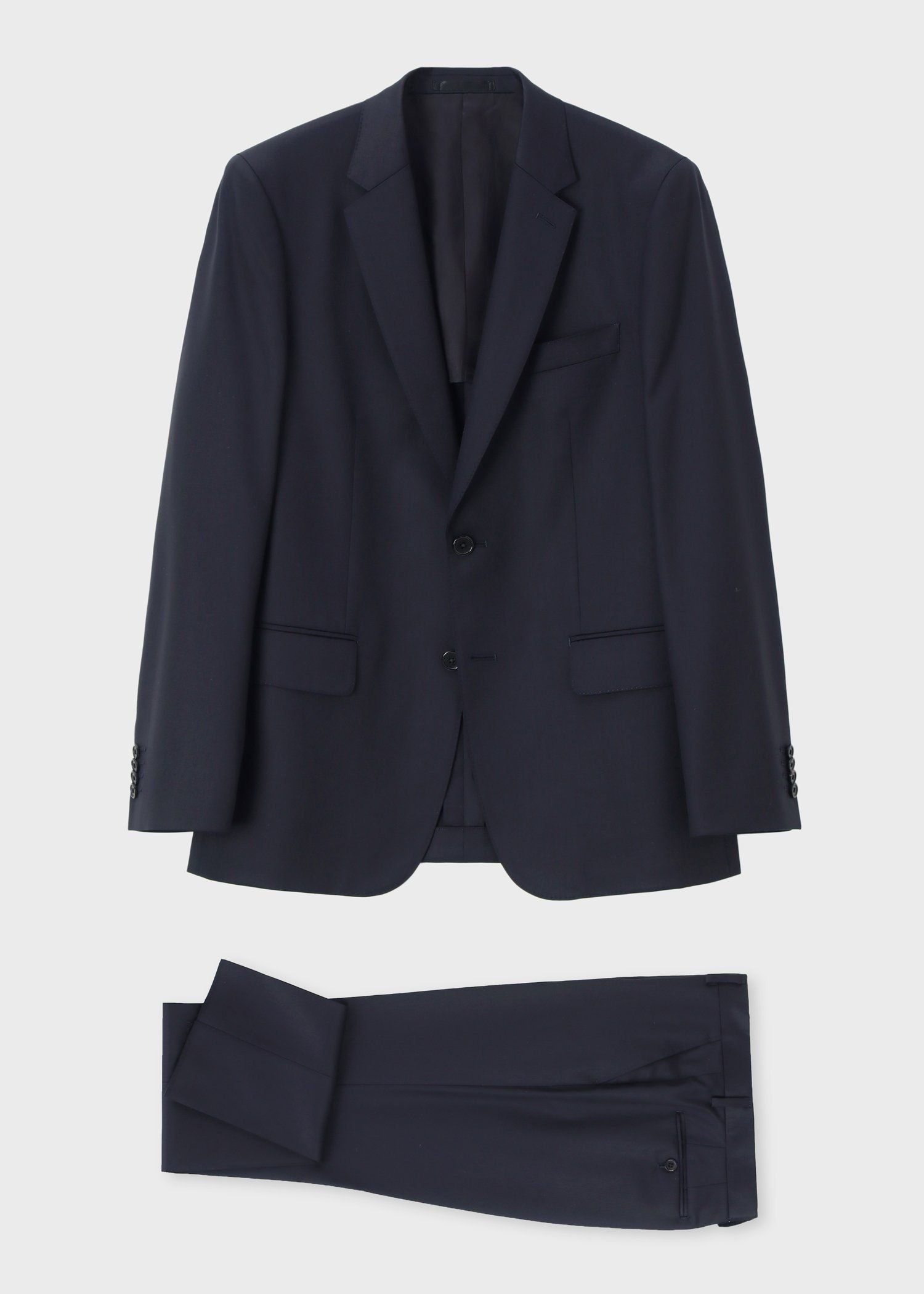 Paul Smith "SOHO" ファインメリノツイル シングル2Bスーツ ポール・スミス スーツ・フォーマル セットアップスーツ ブラック ネイビー【送料無料】