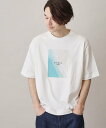 【SALE／10 OFF】THE SHOP TK 【サスティナブル素材】FRESH NATUREデザイン刺繍Tシャツ プリント ザ ショップ ティーケー トップス カットソー Tシャツ ホワイト グレー グリーン カーキ