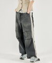 MAISON SPECIAL Denim Track Pants メゾンスペシャル パンツ ジーンズ・デニムパンツ ブラック ブルー【送料無料】