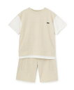 【SALE/50%OFF】petit main 【WEB限定】【接触冷感】ドッキングカットセットアップ(ジュニア) ナルミヤオンライン トップス アンサンブル ...