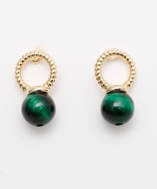 欧州航路 【欧州航路】リングストンピアス アミナコレクション アクセサリー・腕時計 ピアス レッド ホワイト パープル グリーン