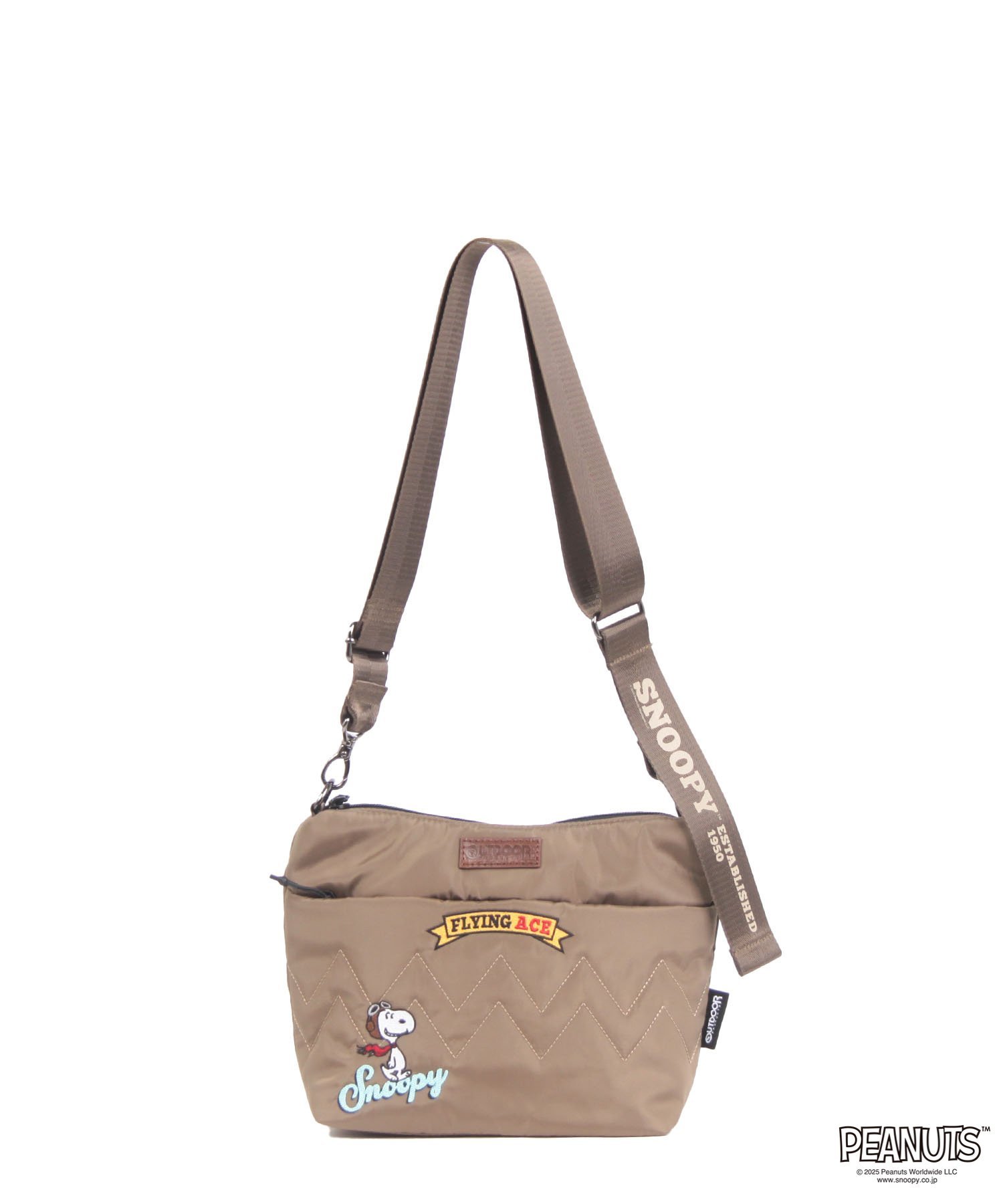 OUTDOOR PRODUCTS 【OUTDOOR PRODUCTS】PEANUTSコレクション スヌーピー ミニショルダー ロワード バッグ ショルダーバッグ ブラック ネイビー