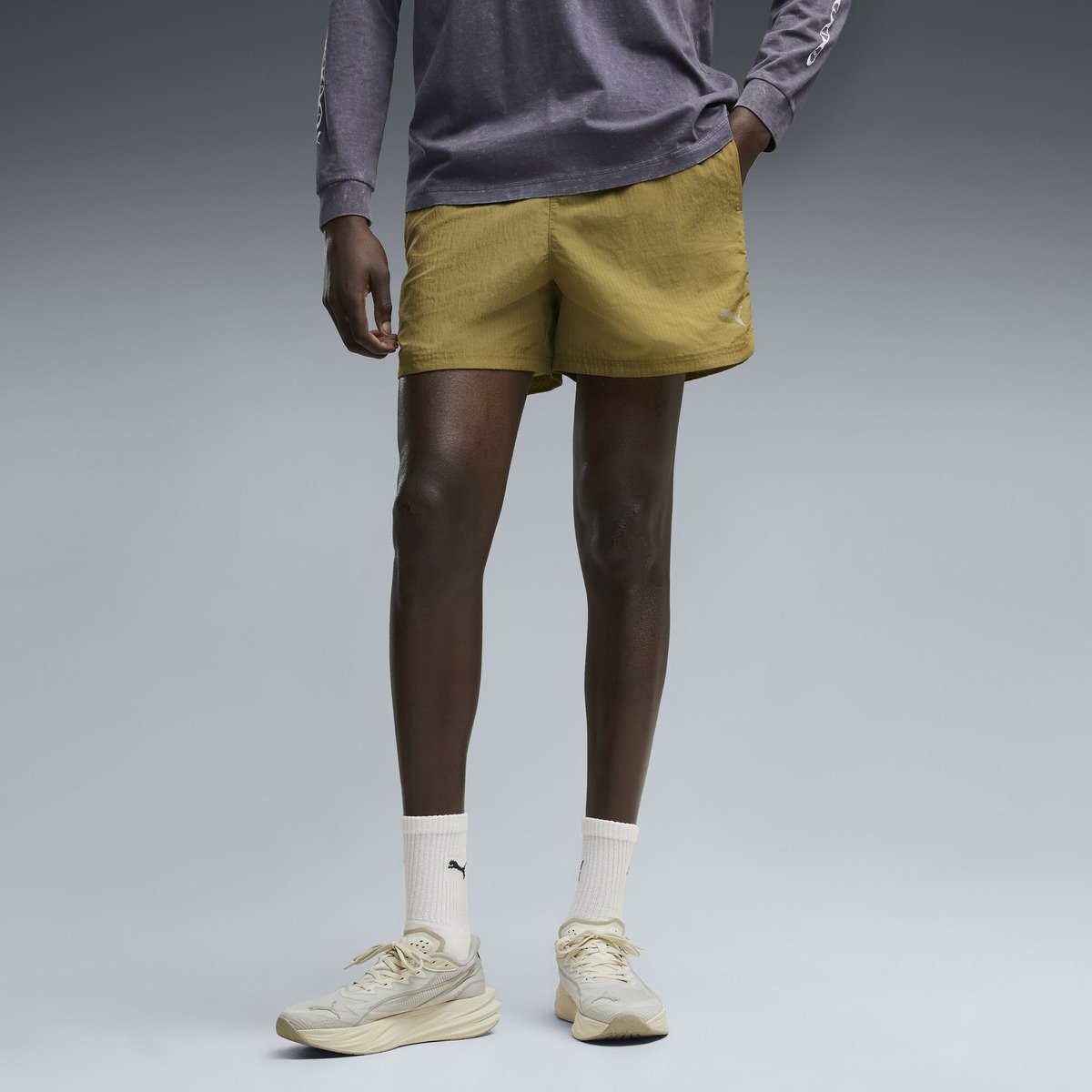 メンズ ラン カルチャー コレクティブ T7 リラックスド ウーブン ショーツ 5インチ RUN CULTURE COLLECTIVE T7 Re プーマ パンツ その他のパンツ