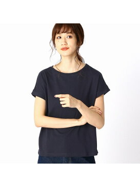 COMME CA ISM 【シンプル/ベーシック】Tシャツ コムサイズム カットソー Tシャツ ブラウン ホワイト ネイビー ベージュ カーキ ブルー