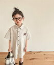 【SALE／10%OFF】aimoha KIDS 【aimoha-KIDS-】韓国子供服 宇宙刺繍オールインワン アイモハ オールインワン・オーバーオール オーバーオール・サロペット グレー ブルー