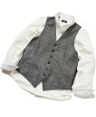 【SALE/30%OFF】MEN'S BIGI ブライト杢グレンチェックベスト<スリーピース対応> メンズ ビギ トップス カーディガン ブラウン グレー ネイ...