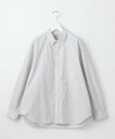 【SALE／60%OFF】Steven Alan ＜Steven Alan＞ G/DYE POPLIN REGULAR COLLAR SHIRT -LOOSE/シャツ ユナイテッドアローズ アウトレット トップス シャツ・ブラウス パープル ホワイト ピンク【送料無料】