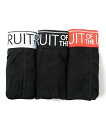SELECT BRANDS FRUIT OF THE LOOM/フルーツオブザルーム TCフライス ボクサーブリーフ 3Pセット ジャックローズ インナー・ルームウェア その他のインナー・ルームウェア ブラック