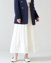 TIARA 切り替えヘムタックギャザースカート ティアラ スカート その他のスカート ホワイト ブラック ピンク【送料無料】