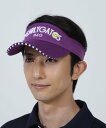 PEARLY GATES ハニカムメッシュBASICロゴUVバイザー (UNISEX) パーリーゲイツ 帽子 その他の帽子 ネイビー ホワイト ブルー ワインレ...
