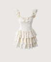 LA POMME petit Flare Floral Sweet One Piece ラポミ・プチ ワンピース・ドレス ワンピース【送料無料】