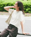 UNTITLED 【きれいめ/接触冷感/日本製】ハンカチスリーブプルオーバー アンタイトル トップス カットソー・Tシャツ ホワイト ブルー グレー【送料無料】