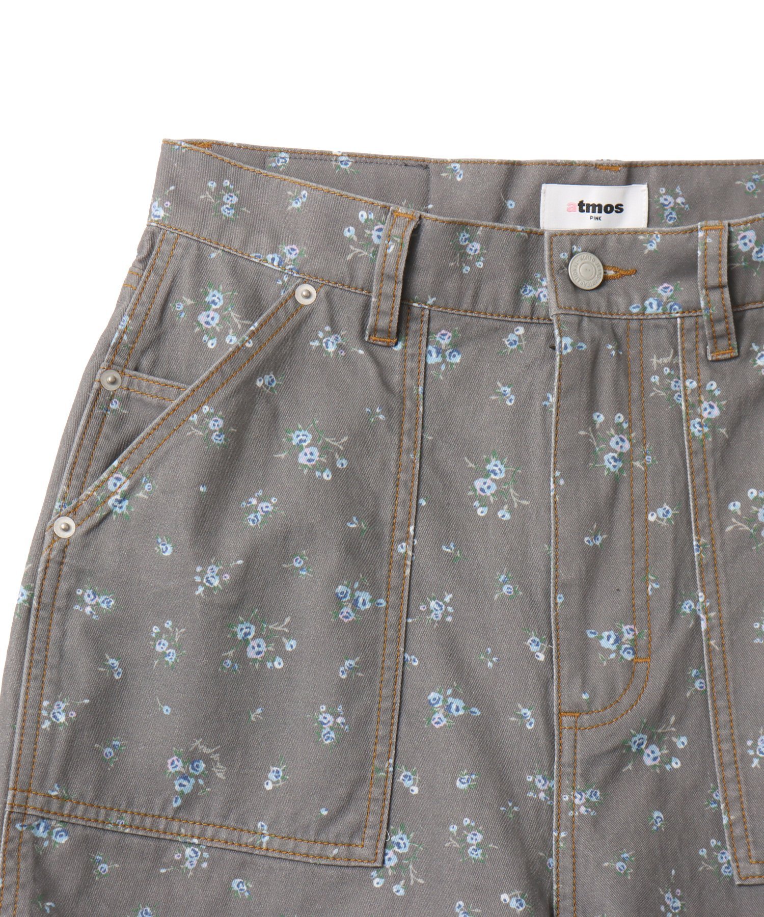 atmos pink atmos pink Floral Work Half Pants BLACK アトモス パンツ その他のパンツ ブラック